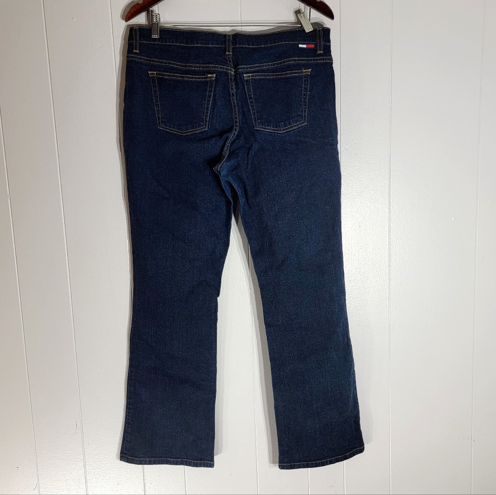 Tommy Hilfiger Midrise Bootcut Dark Blue Jeans Size 31 - Picture 5 of 6